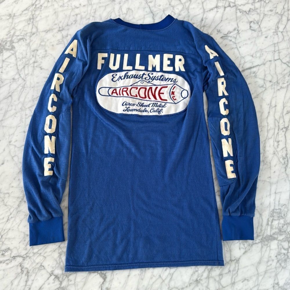 Vintage Aircone Exhaust System Embroidered LS Shirt Mens Sz S JT Racing “Bill”